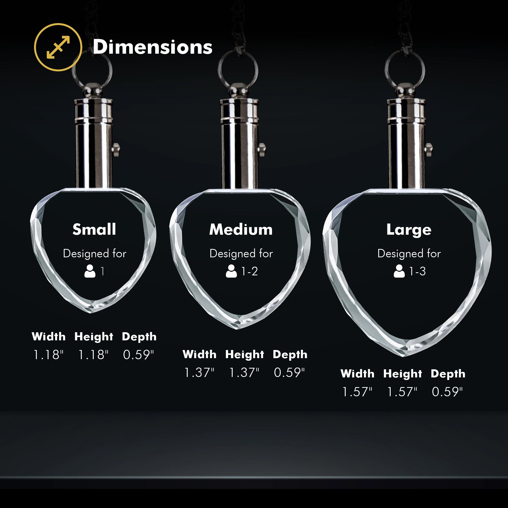 2D Crystal Photo Keychain - Heart - Beyond Memories - 78751631