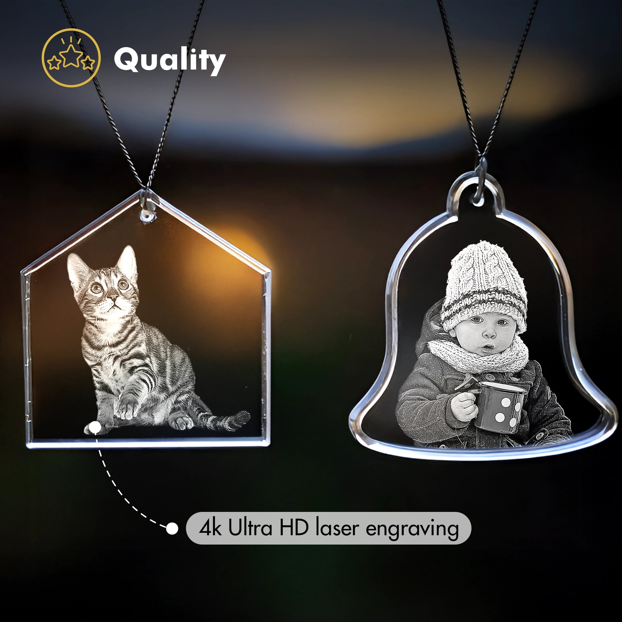 2D Crystal Ornament - Paw - Beyond Memories - 97105886