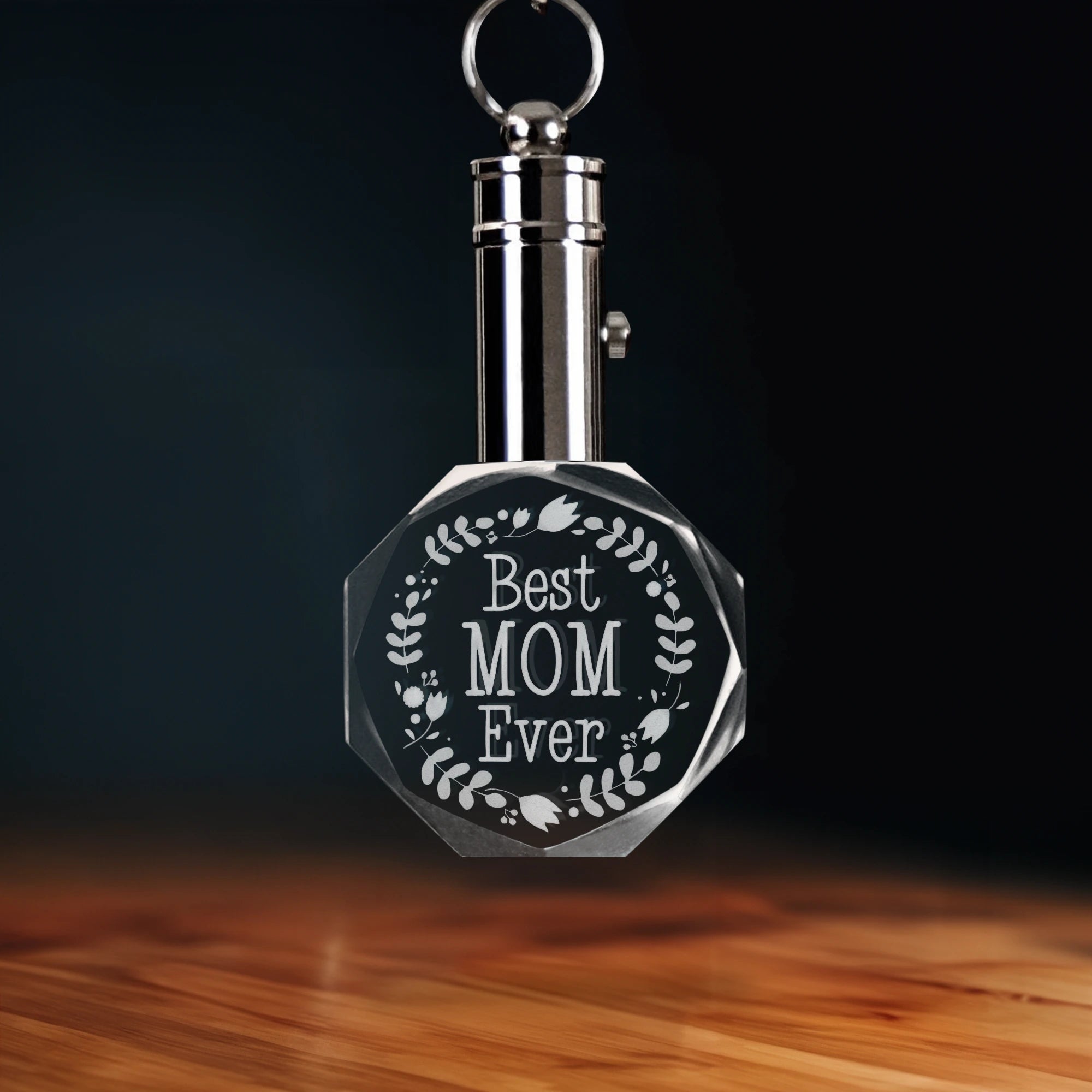 Best Mom Ever Crystal Keychain - Octagon - Beyond Memories - 10607132