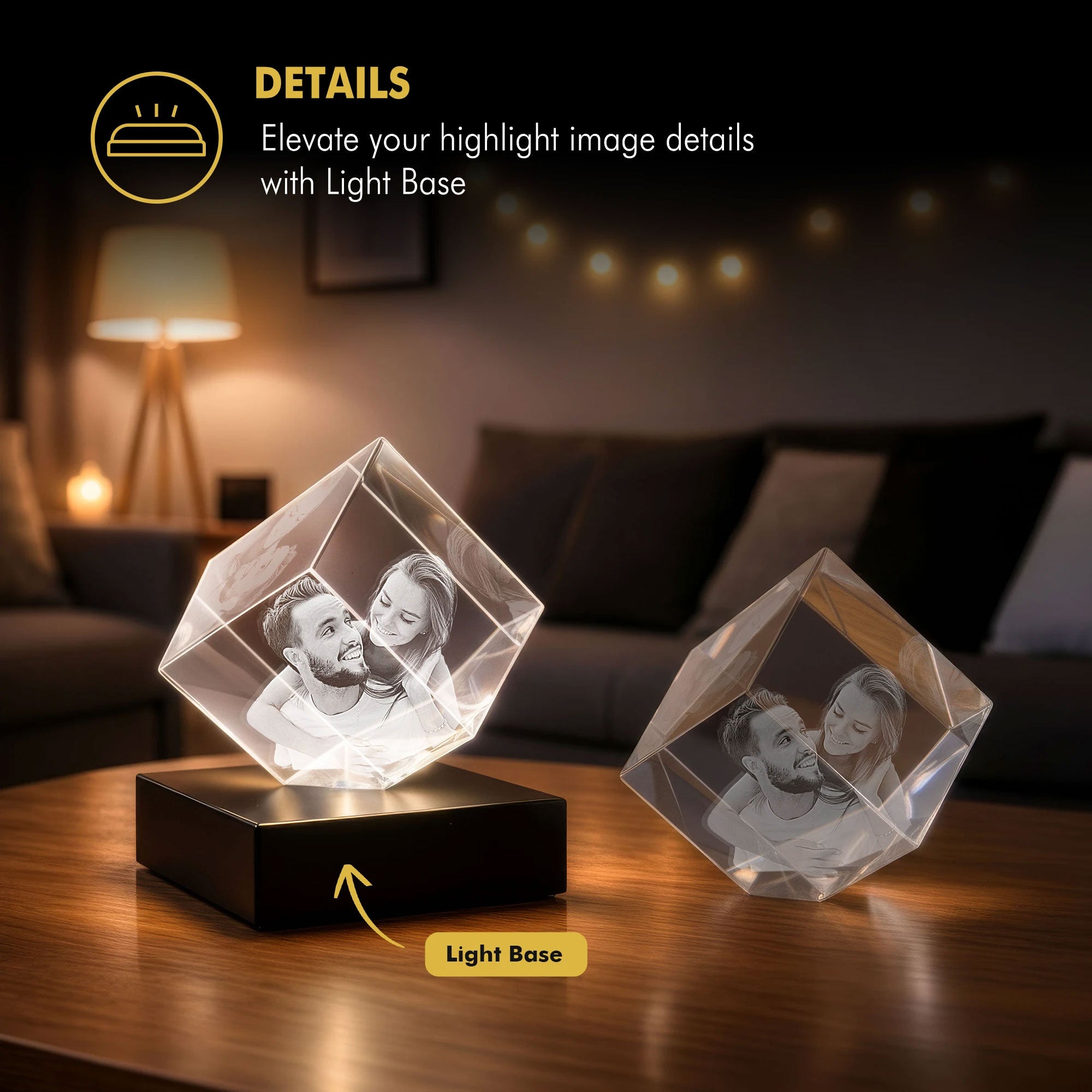 3D Crystal Engraving for Mom - Diamond - Beyond Memories - 10747460