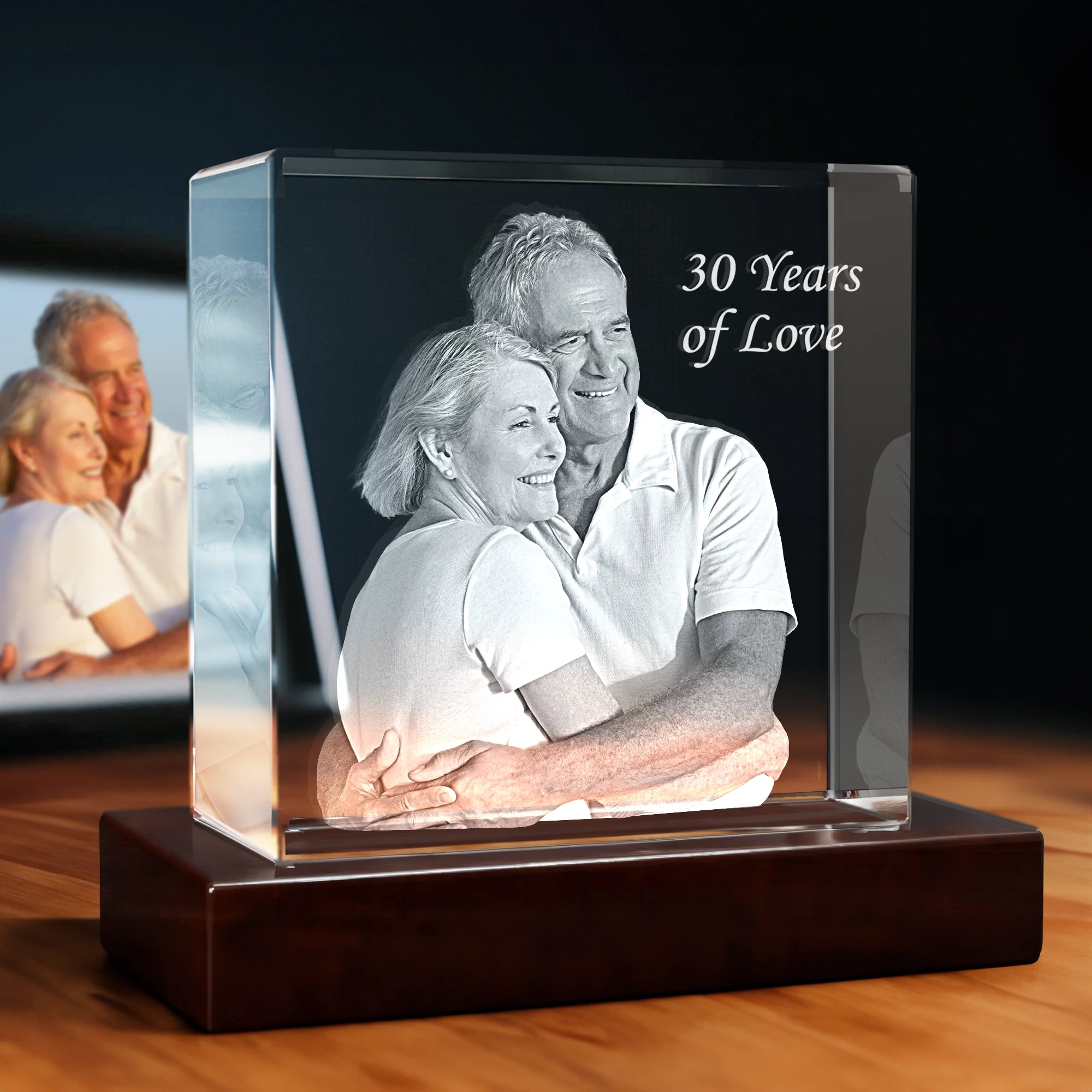 3D Anniversary Crystal - Square - Beyond Memories - 94392438