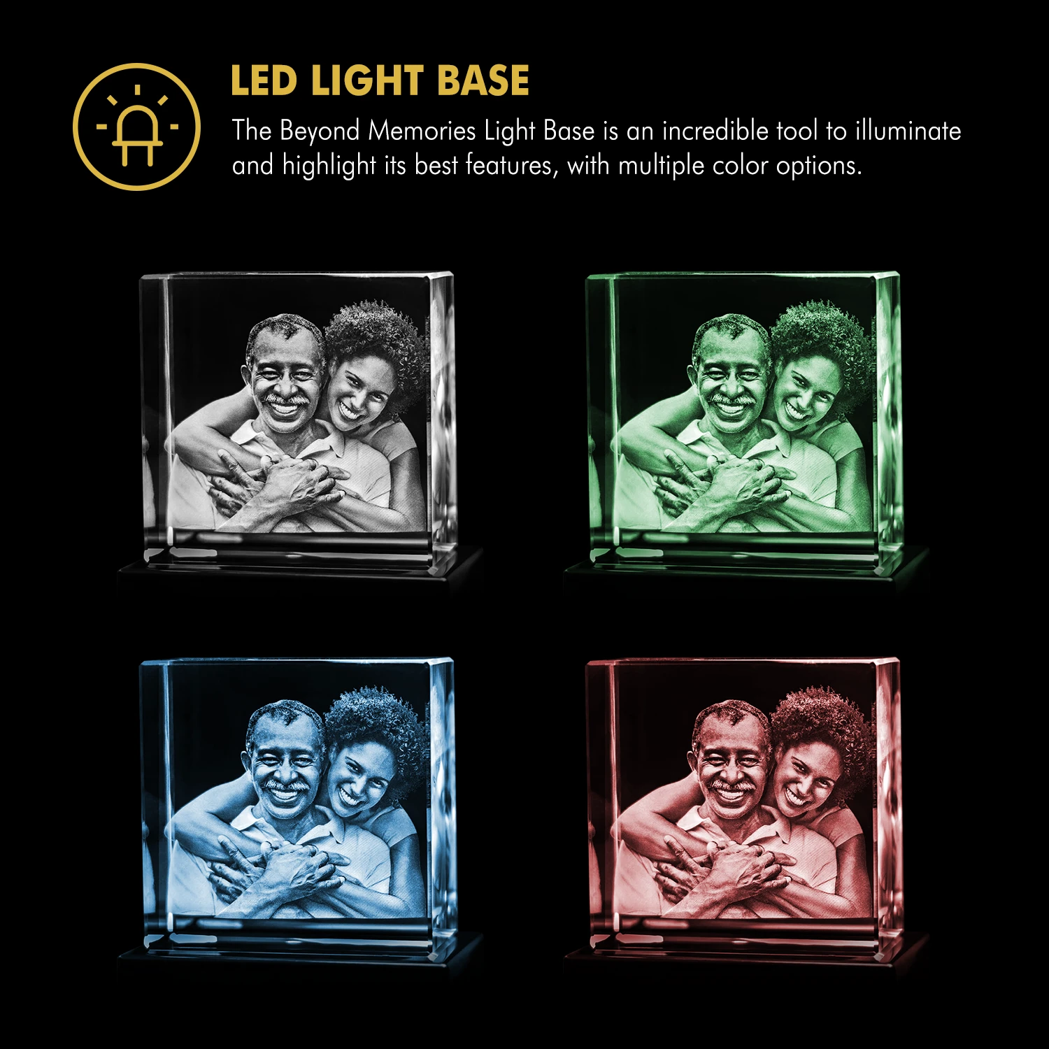 Beyond Memories LED Light Base Multicolor Options