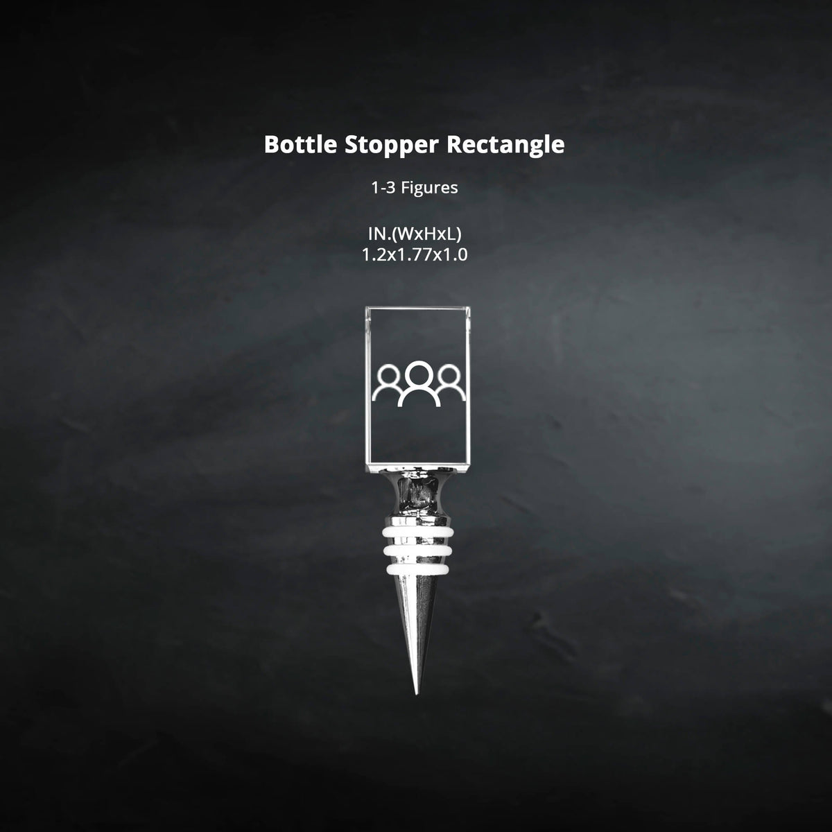 Crystal Bottle Stopper - Rectangle