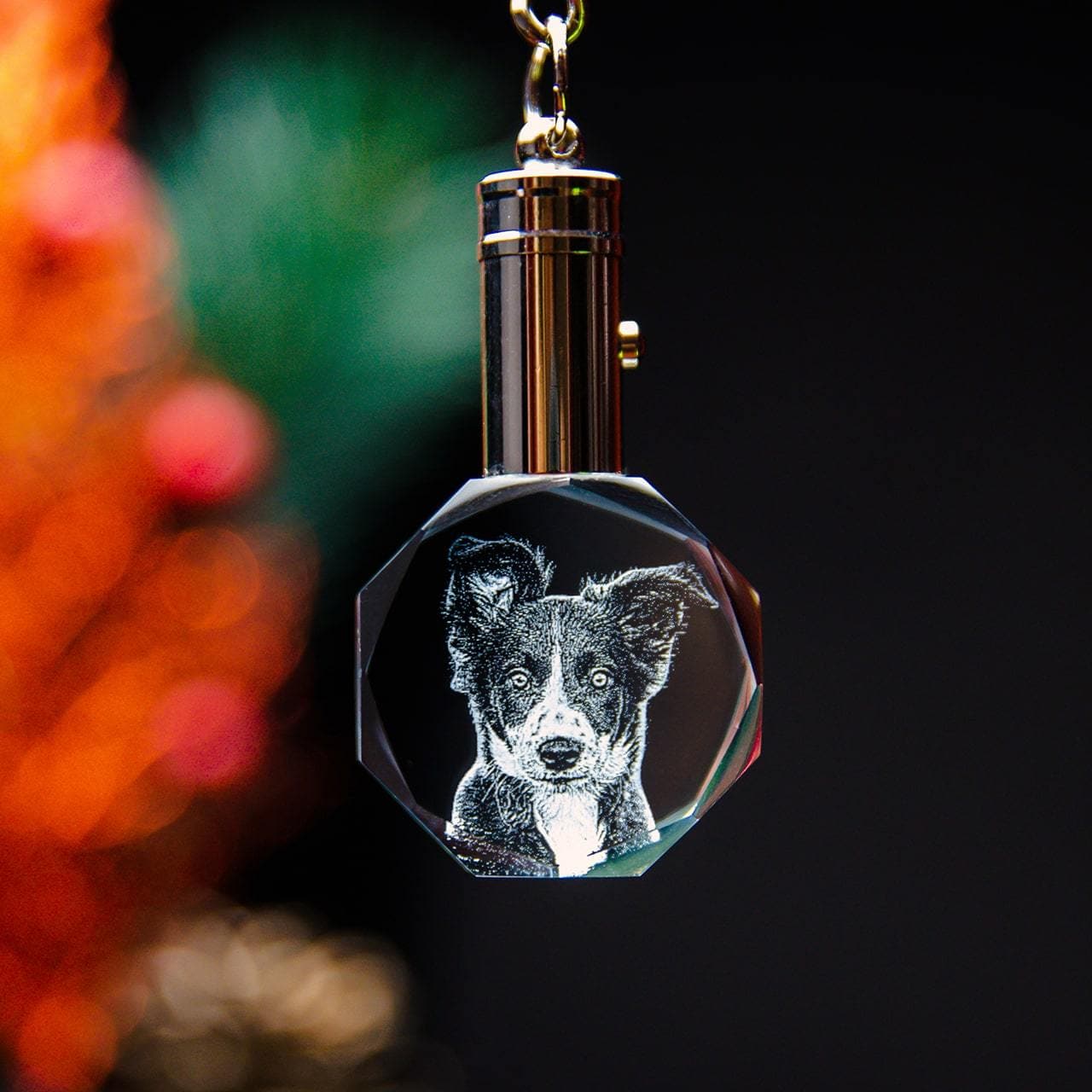 Crystal Keychain Octagon | 3D Laser Gifts