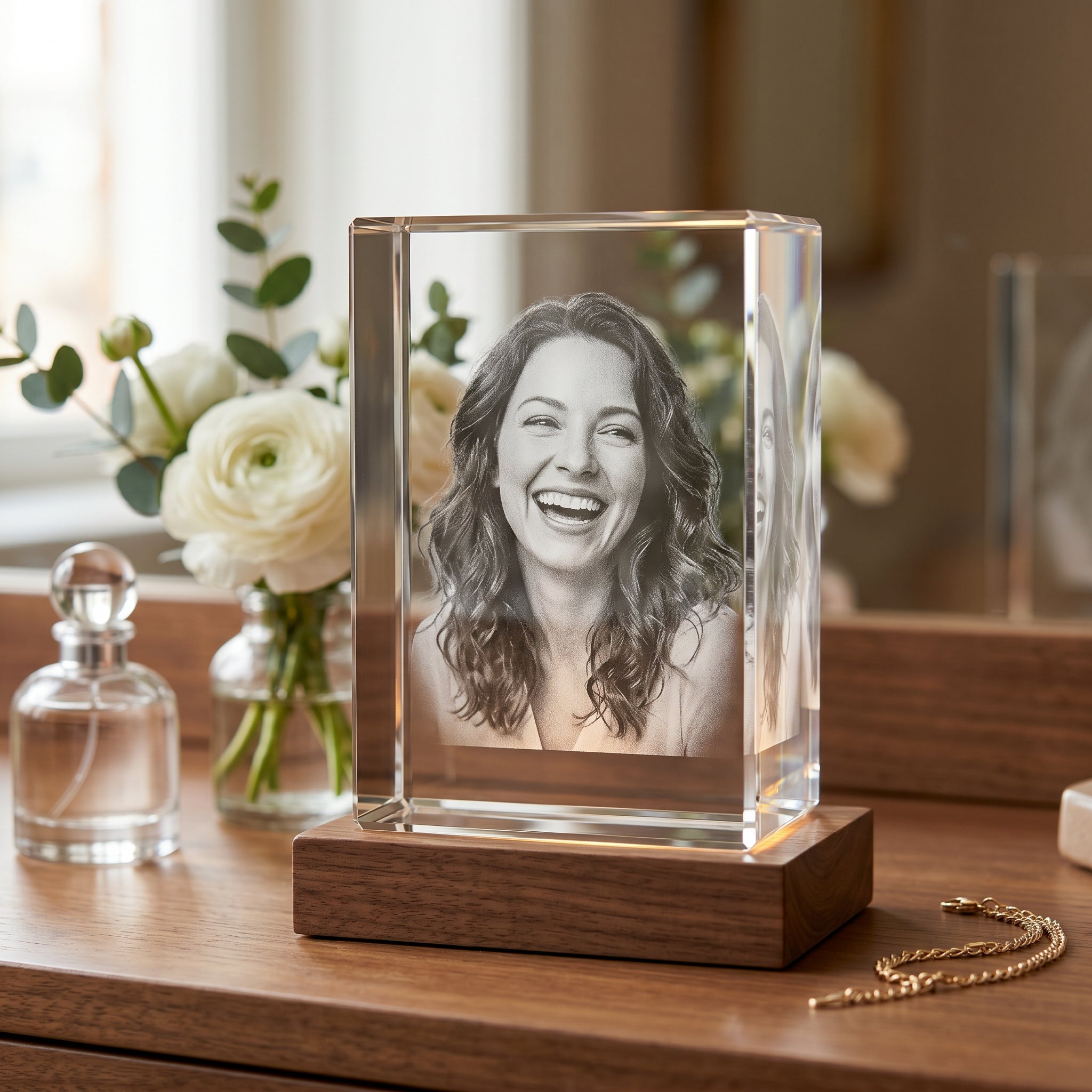 Beyond Memories 3D Memory Crystal, personalized photo gift for birthday gift for wife