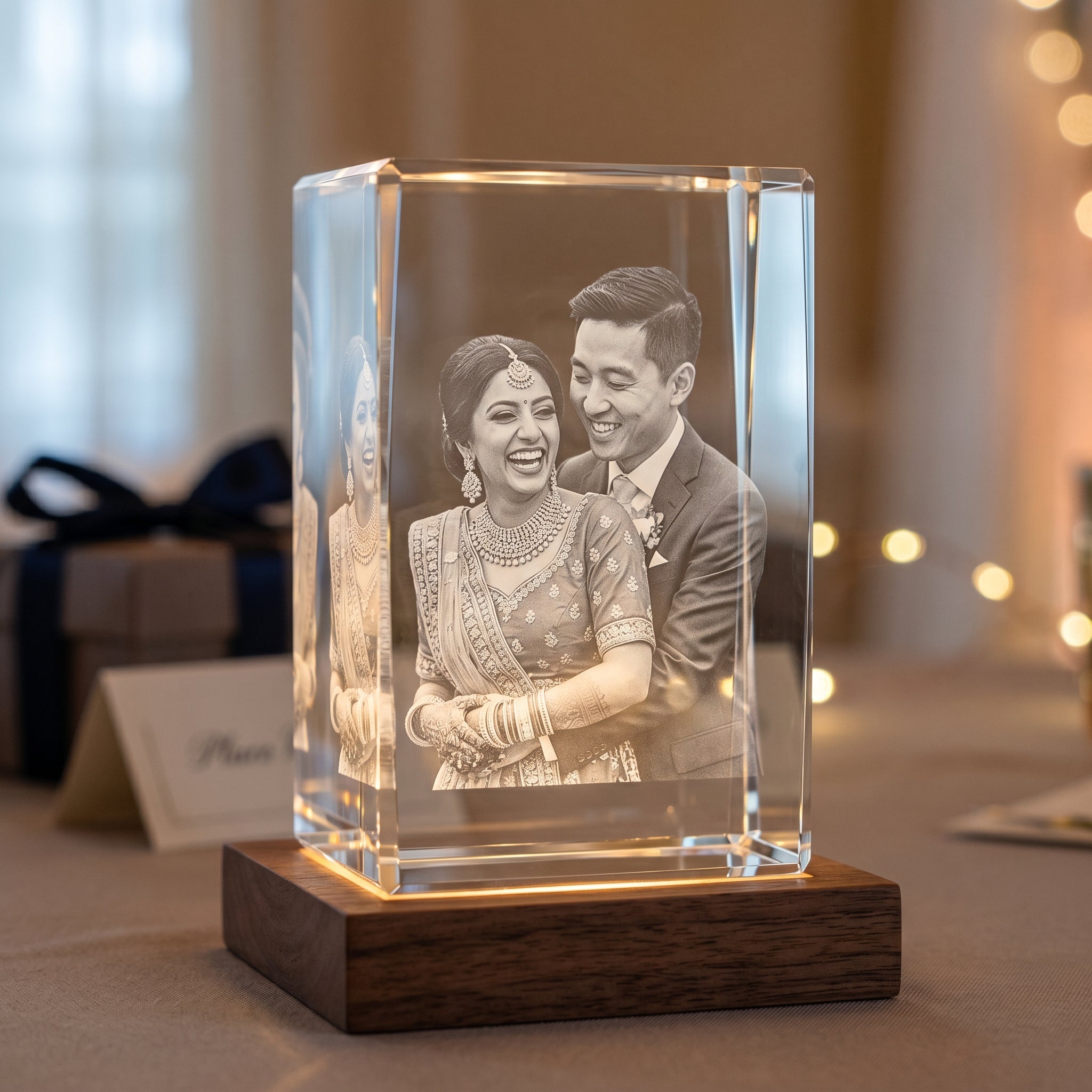 Beyond Memories 3D Memory Crystal, personalized wedding gift ideas