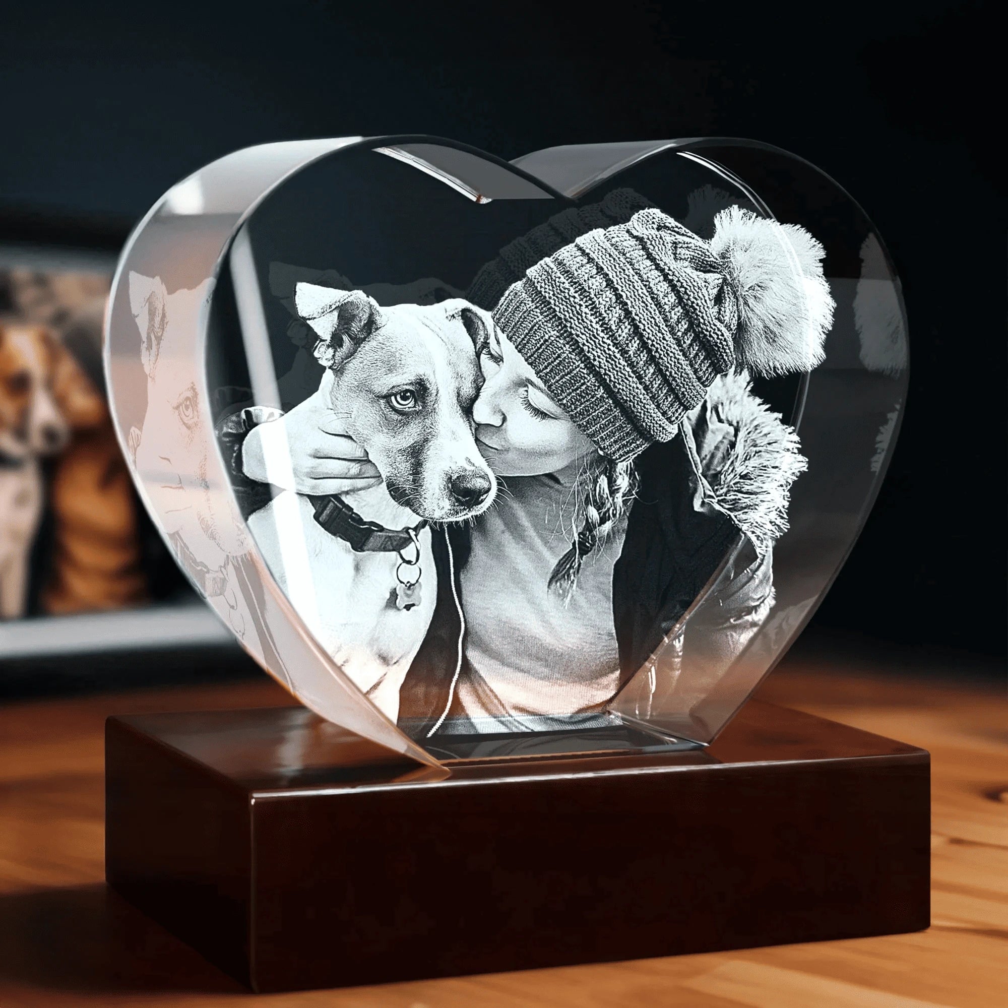 3D Custom Crystal Pet Memorial Gifts