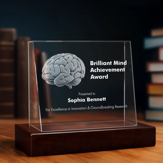 Signature Plaque Crystal Award