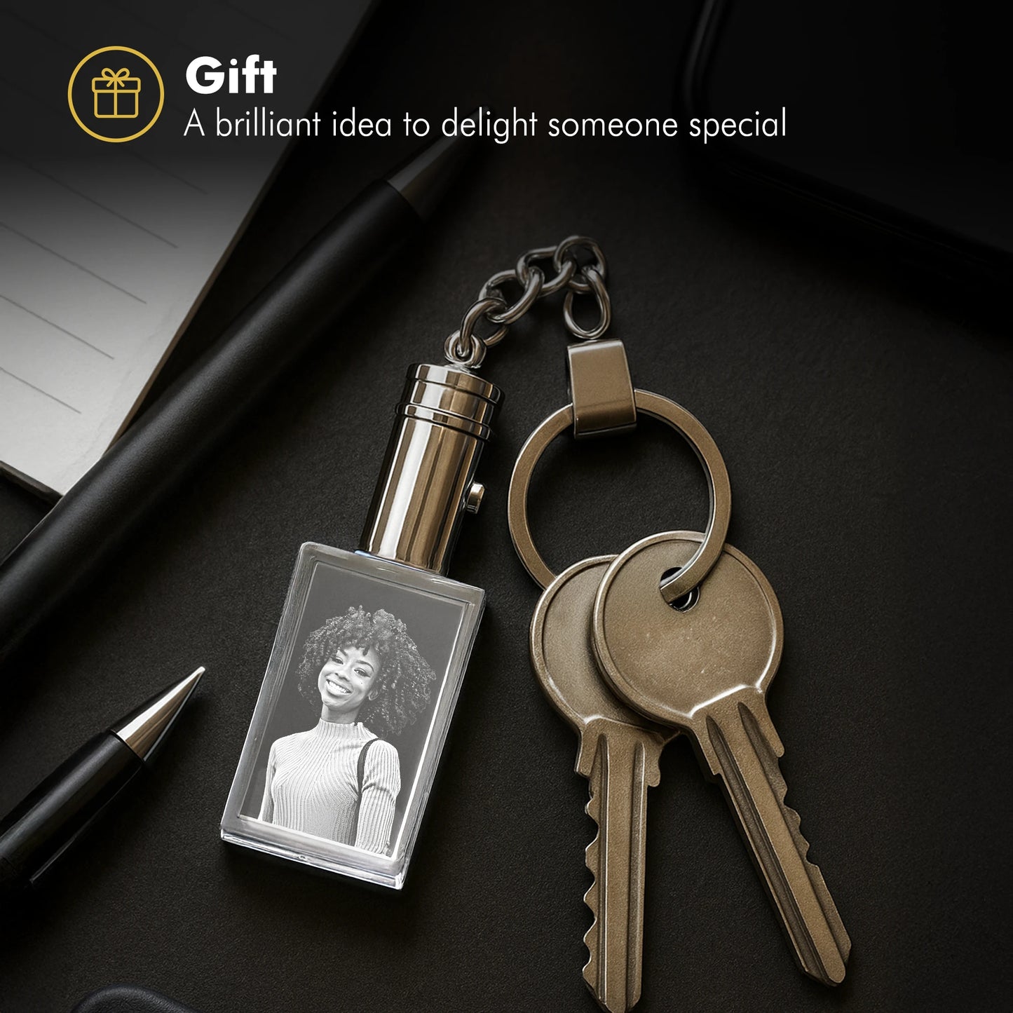 Mother’s Guiding Hand Crystal Keychain - Octagon - Beyond Memories