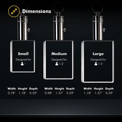 Rectangle Photo Keychain Size Chart