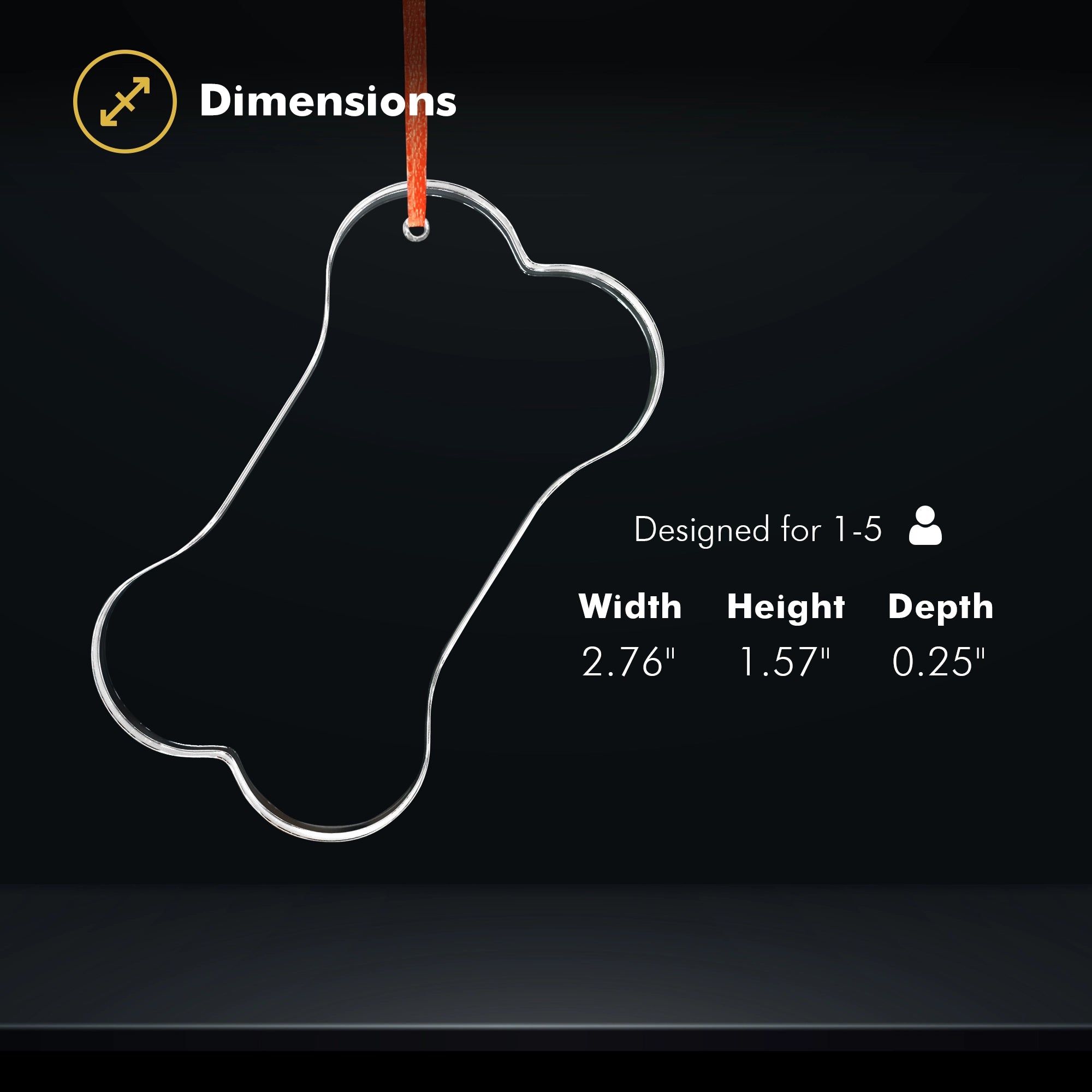 2D Crystal Ornament - Bone - Beyond Memories - 94673844