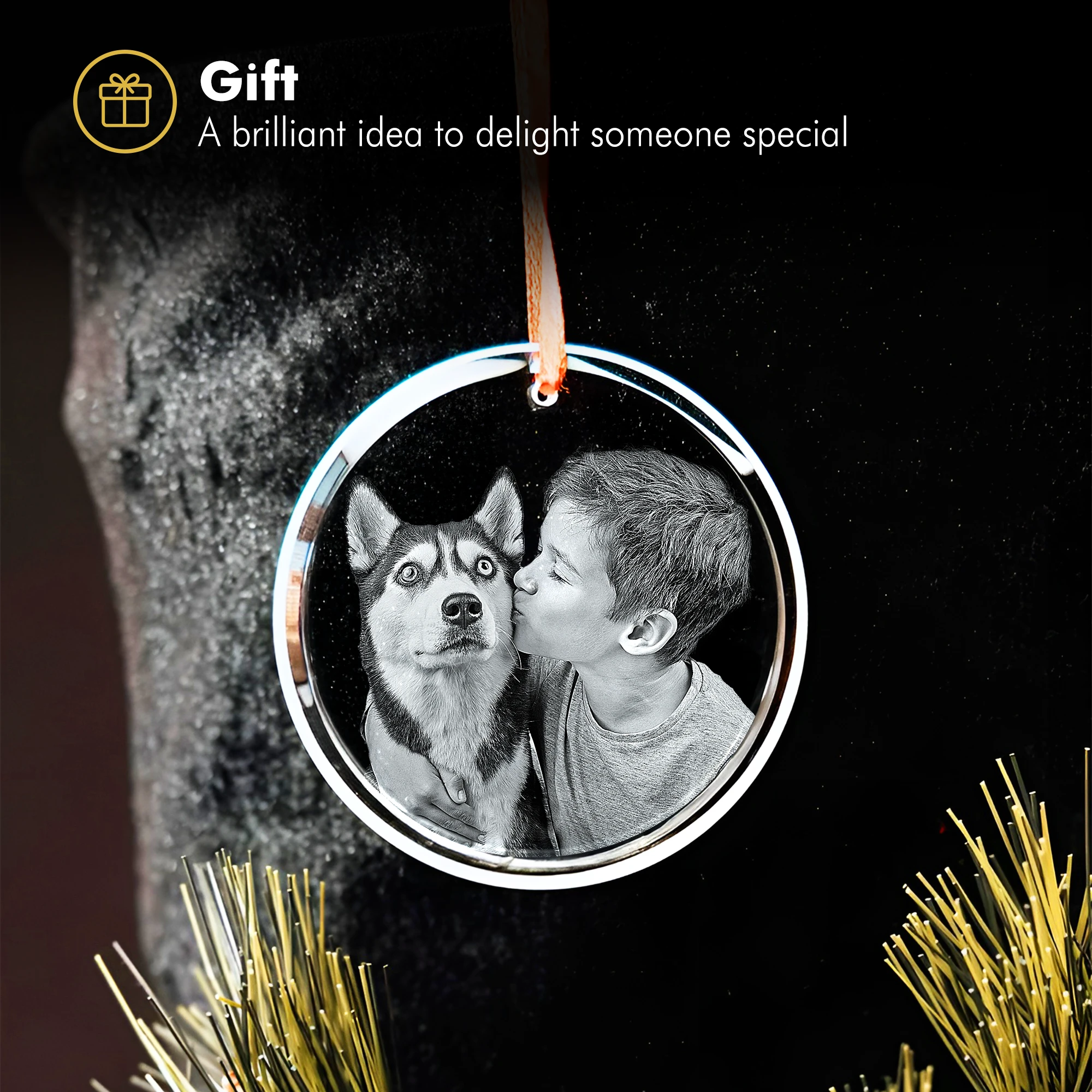 2D Crystal Ornament - Paw - Beyond Memories - 75057658