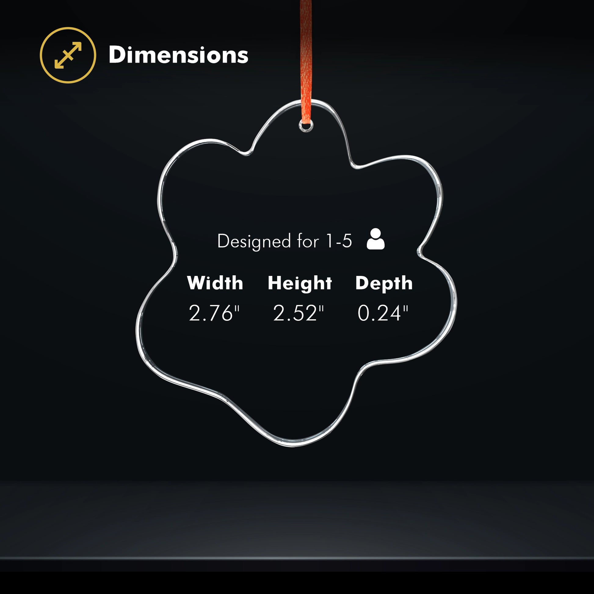 2D Crystal Ornament - Paw - Beyond Memories - 26365209