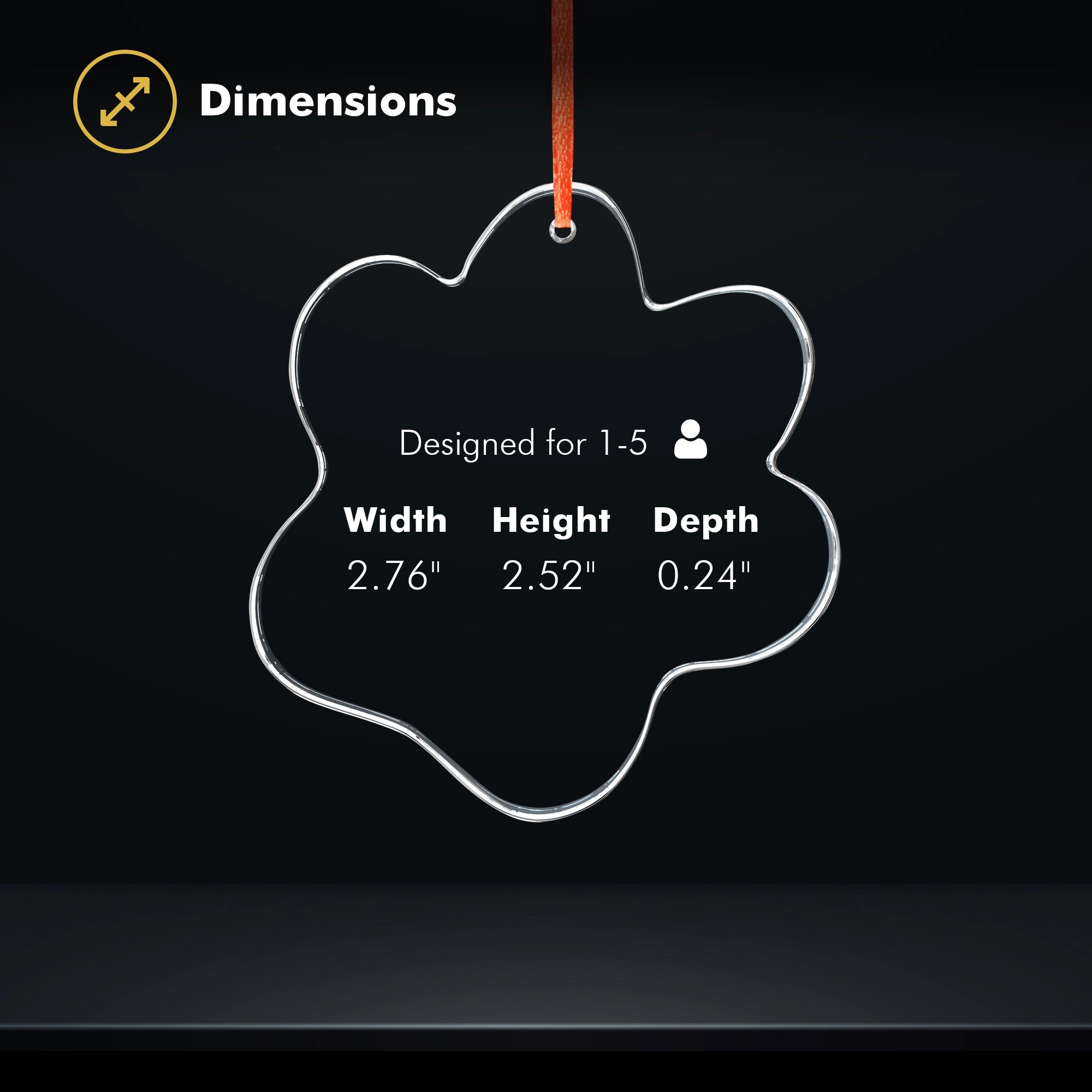 2D Crystal Ornament - Paw - Beyond Memories - 26365209