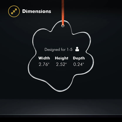 2D Crystal Ornament - Paw - Beyond Memories - 26365209