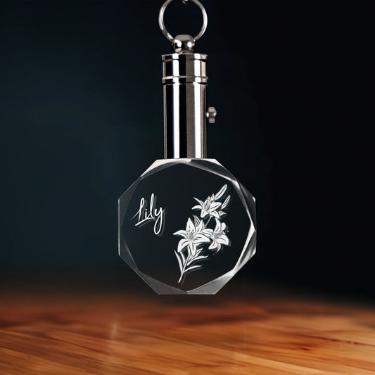 May Lily Crystal Keychain - Octagon - Beyond Memories - 46452903