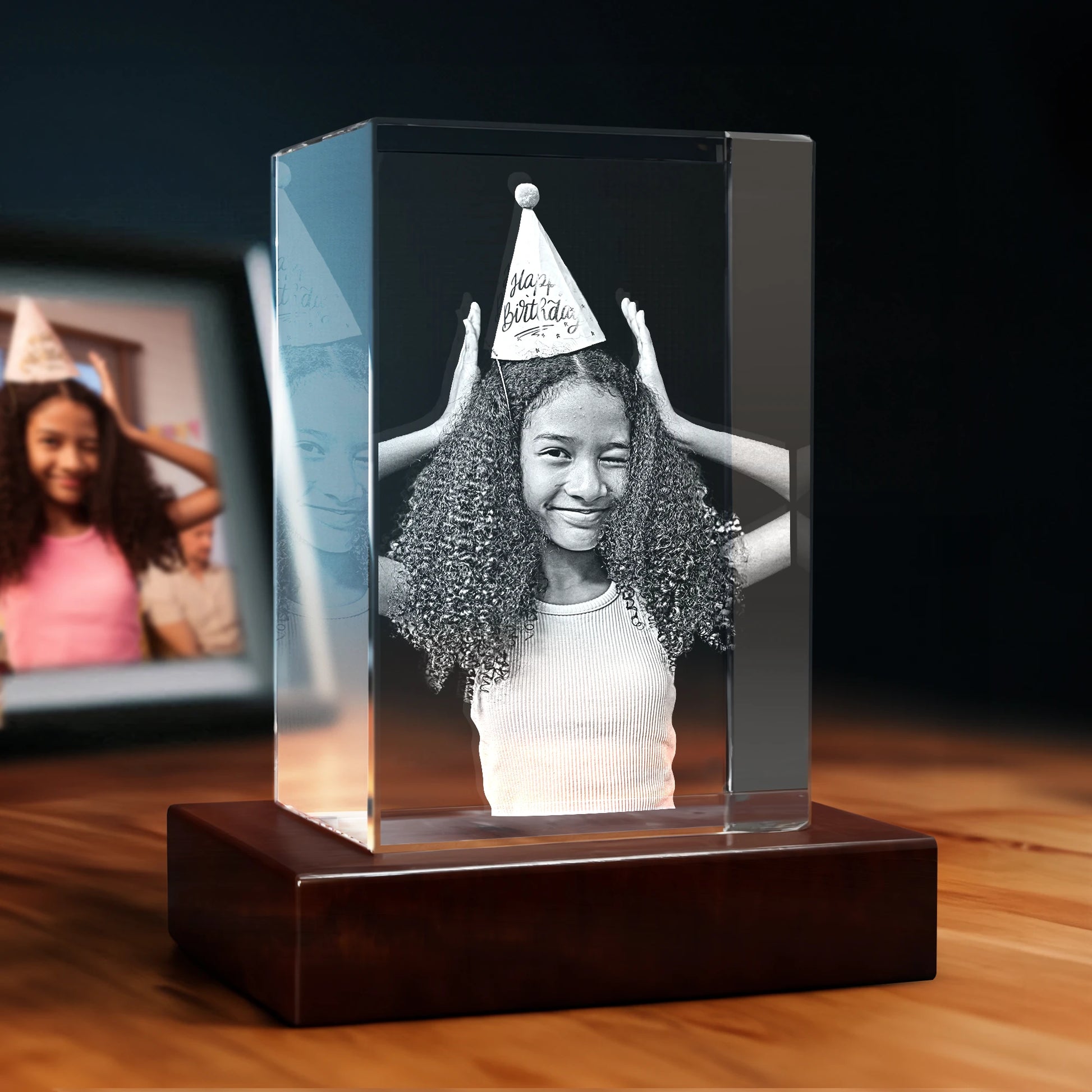 3D Anniversary Crystal - Rectangle - Beyond Memories - 24251620