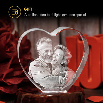 3D Pet Crystal Engraving - Heart - Beyond Memories - 13712503
