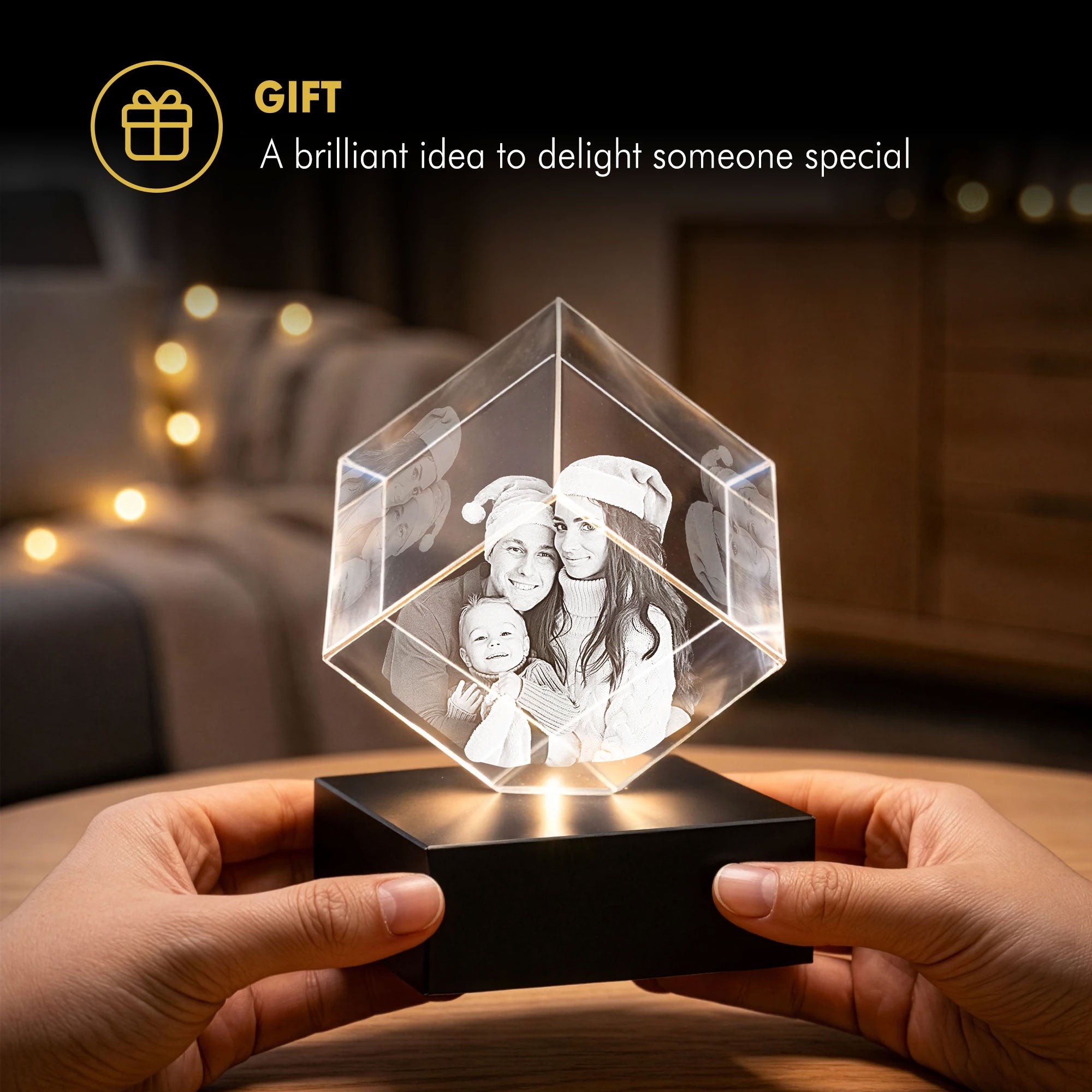 3D Crystal Engraving for Mom - Diamond - Beyond Memories - 483323