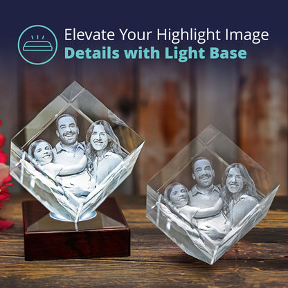 3D Crystal Engraving for Mom - Diamond - Beyond Memories - 10747460