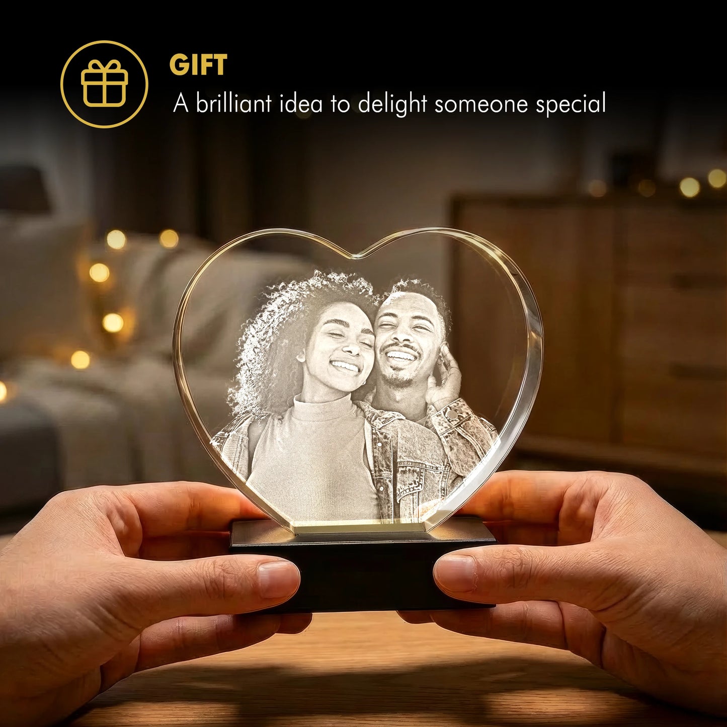 3D Pet Crystal Engraving - Heart - Beyond Memories - 13712503