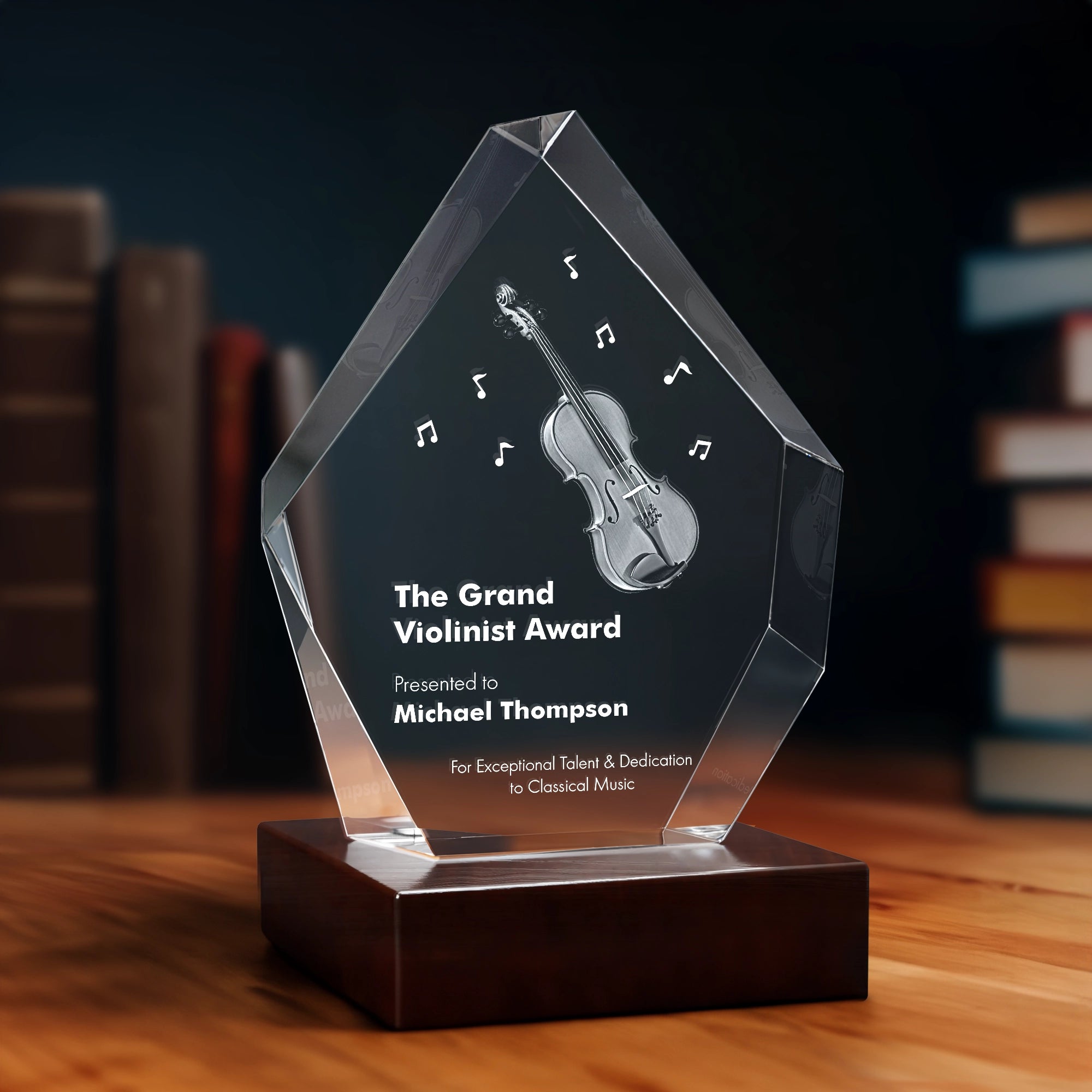 3D Crystal Award - Prestige Hexagon - Beyond Memories - 88150899