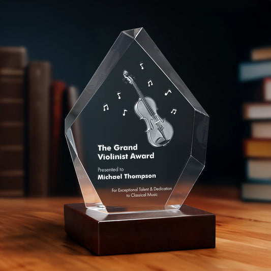 3D Crystal Award - Prestige Hexagon - Beyond Memories - 88150899