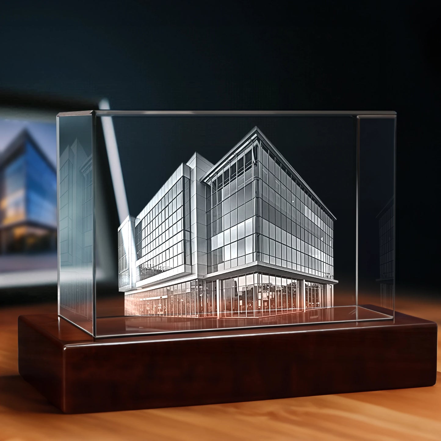 3D Realtor Engraving Crystal - Rectangle - Beyond Memories - 43773152