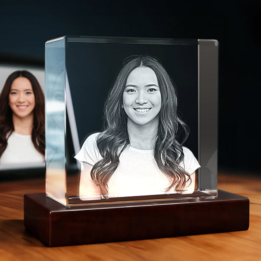 3D Crystal Gift for Her - Square - Beyond Memories - 42197475