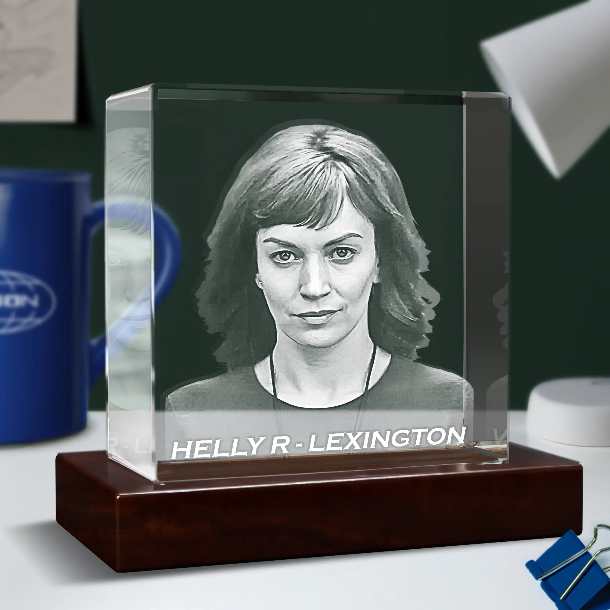 3D Engraving Severance Cube Crystal - Square - Beyond Memories - 37667717