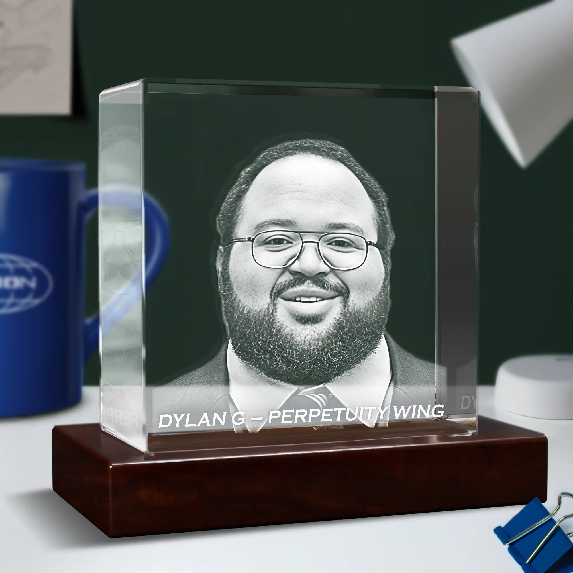 3D Engraving Severance Cube Crystal - Square - Beyond Memories - 63619557