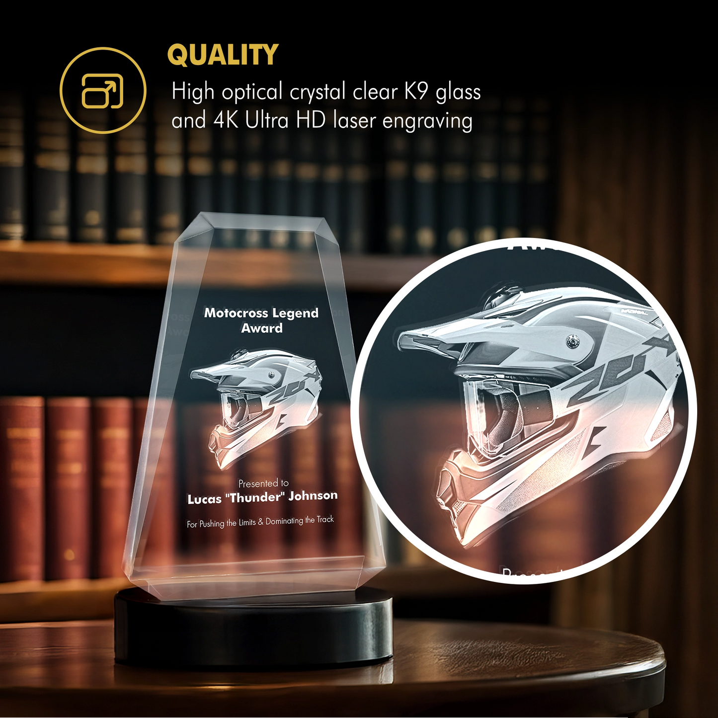 2D Crystal Award - Signature Plaque - Beyond Memories - 81765082