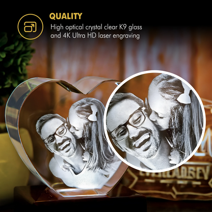 3D Pet Crystal Engraving - Heart - Beyond Memories - 50511998