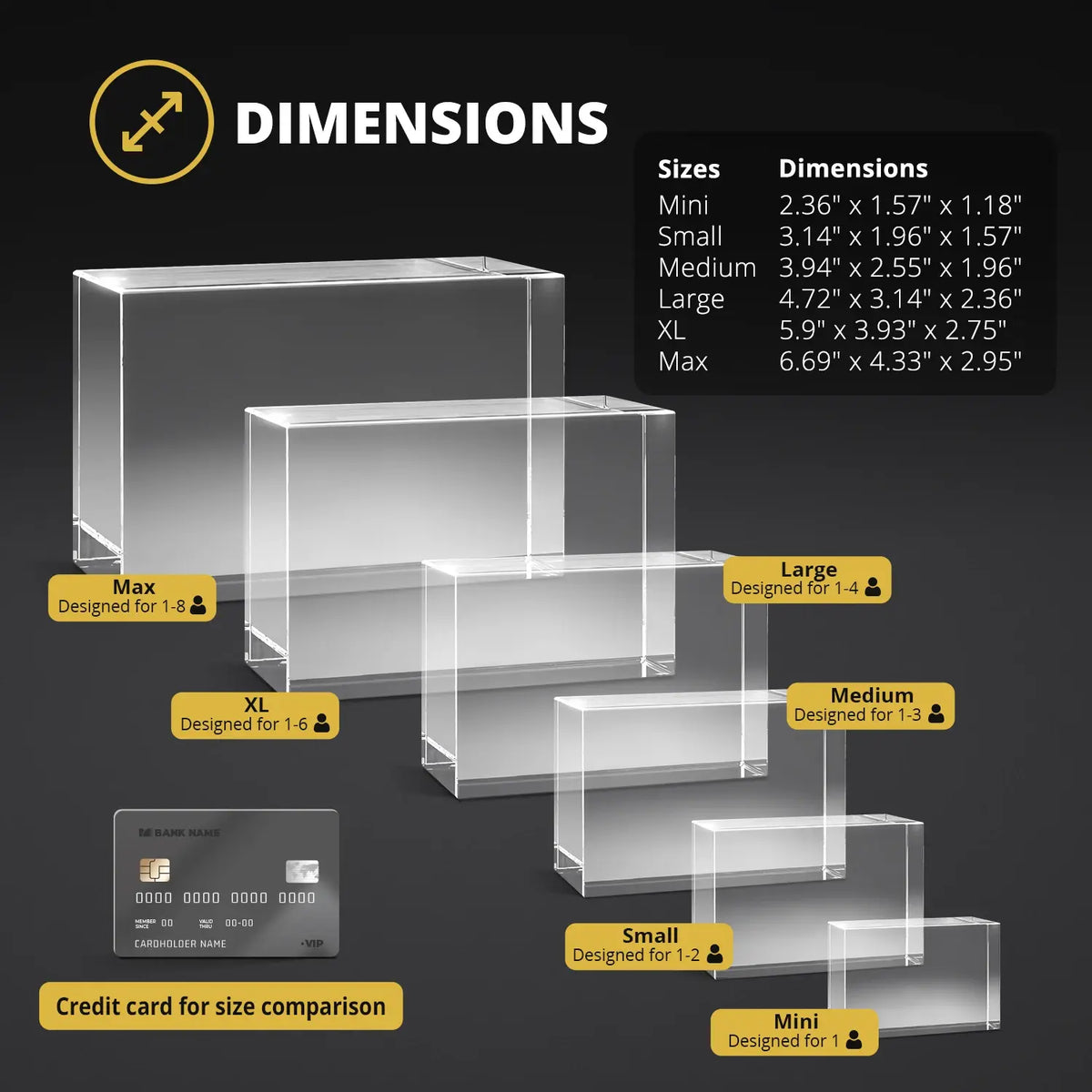 3D Political Engraving Crystal - Rectangle