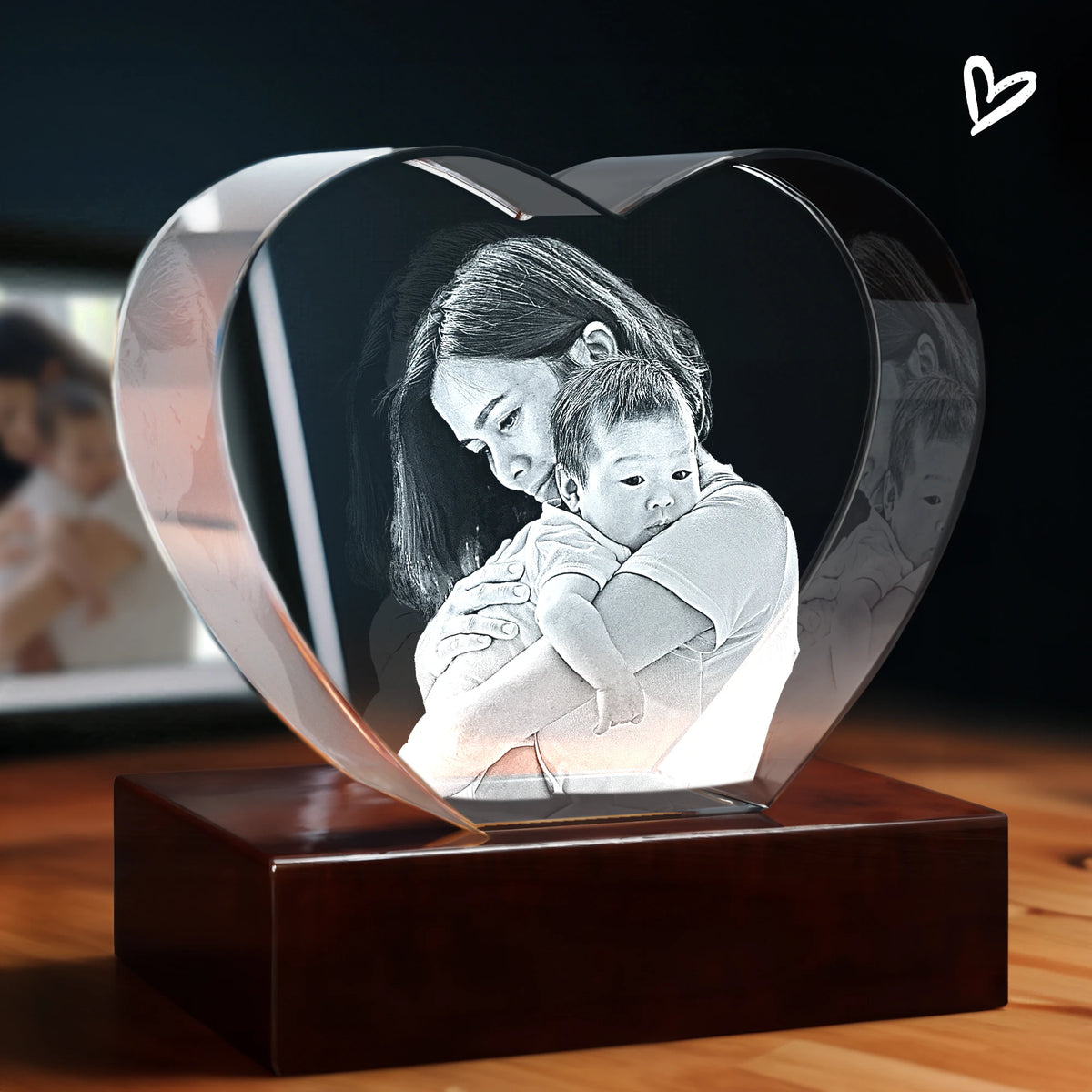 Mom&#39;s Crystal - 3D Heart