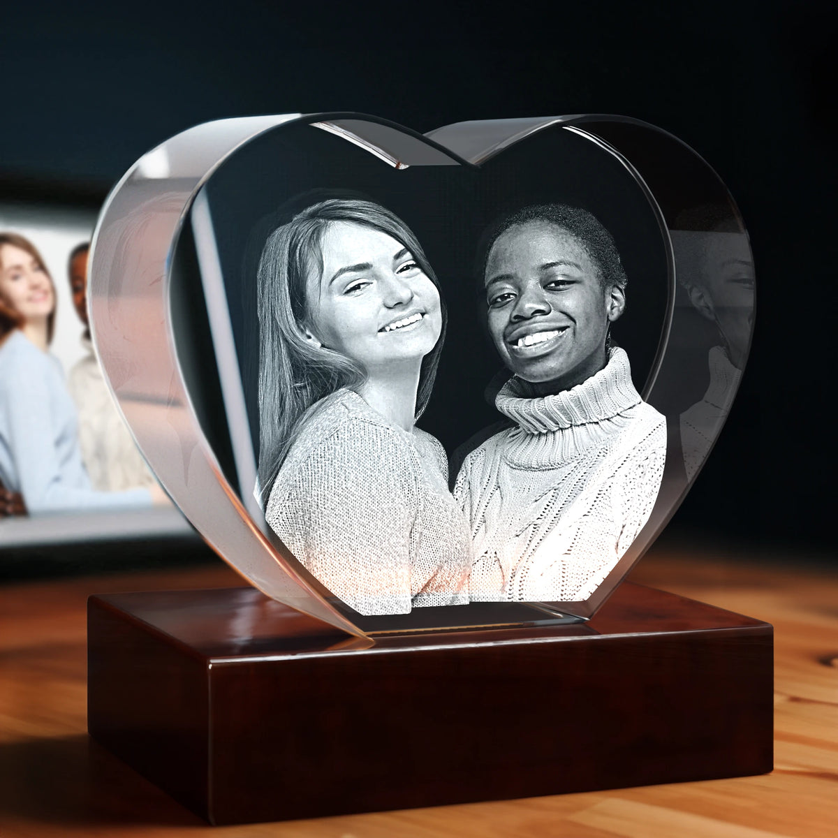 3D Crystal Gift for Her - Heart