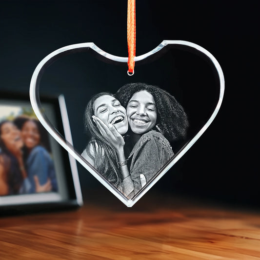 2D Crystal Ornament - Heart