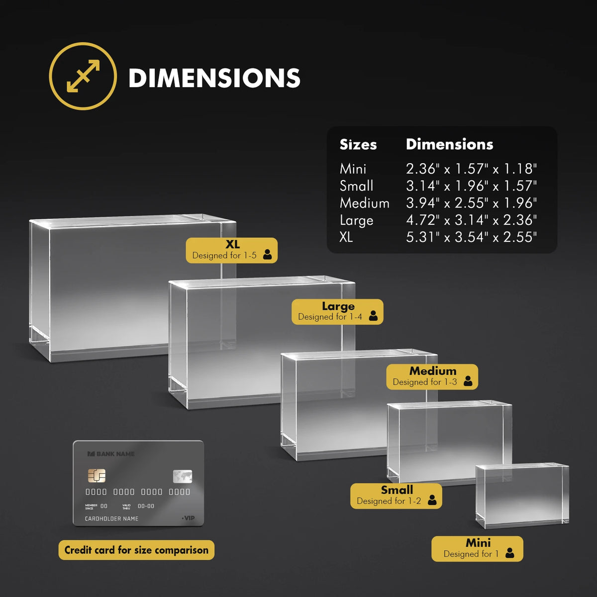 3D Engraving Crystal - Rectangle