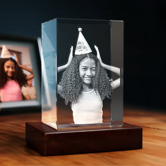 3D Anniversary Crystal - Rectangle