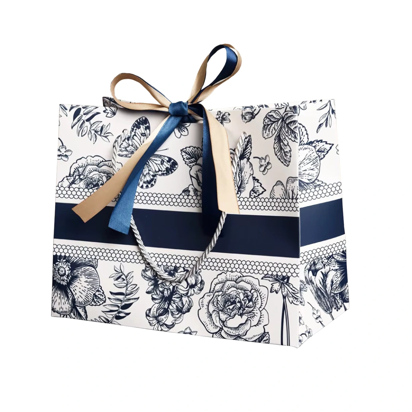Flower Gift Bag - Blue - Beyond Memories - 16298127