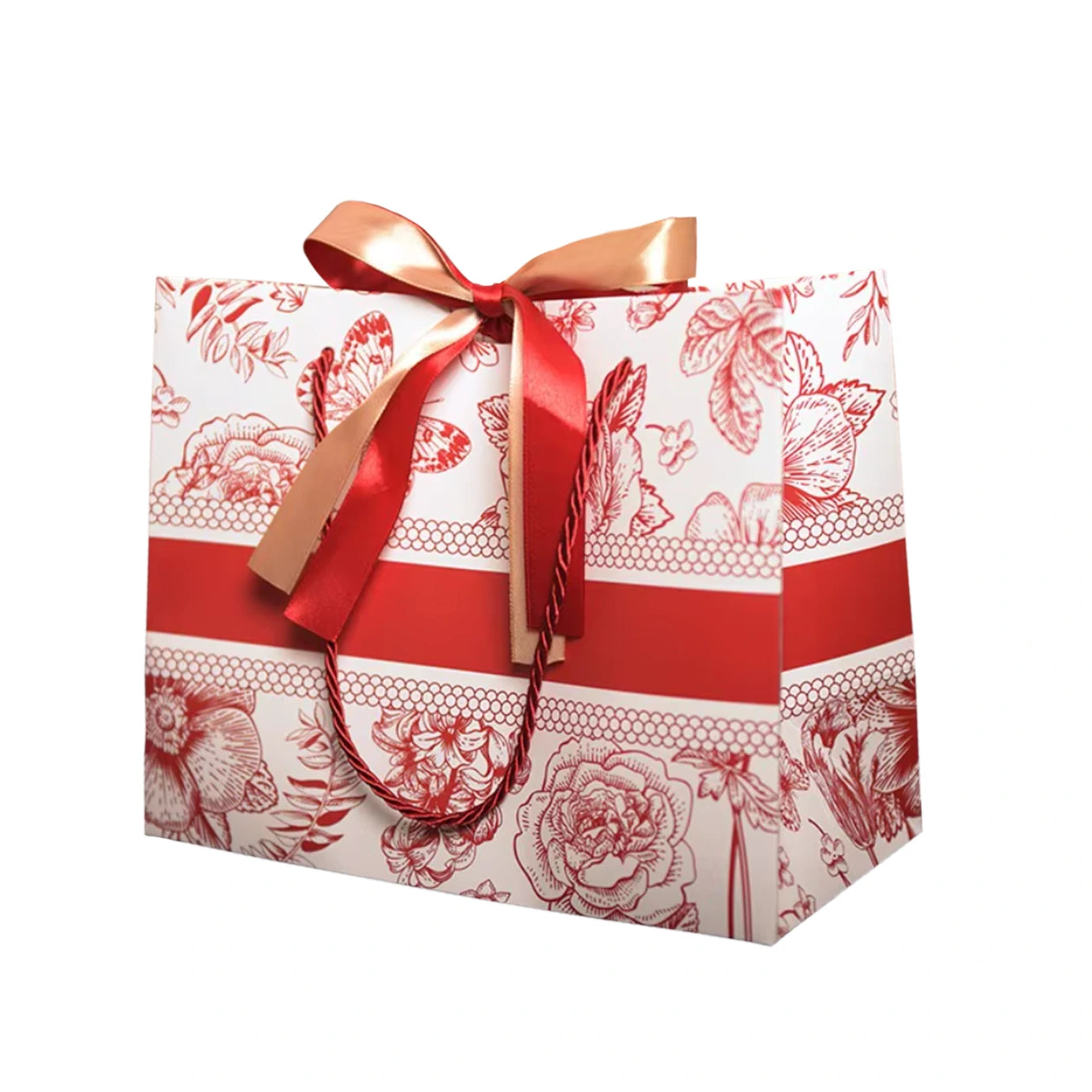 Flower Gift Bag - Red - Beyond Memories - 38058052