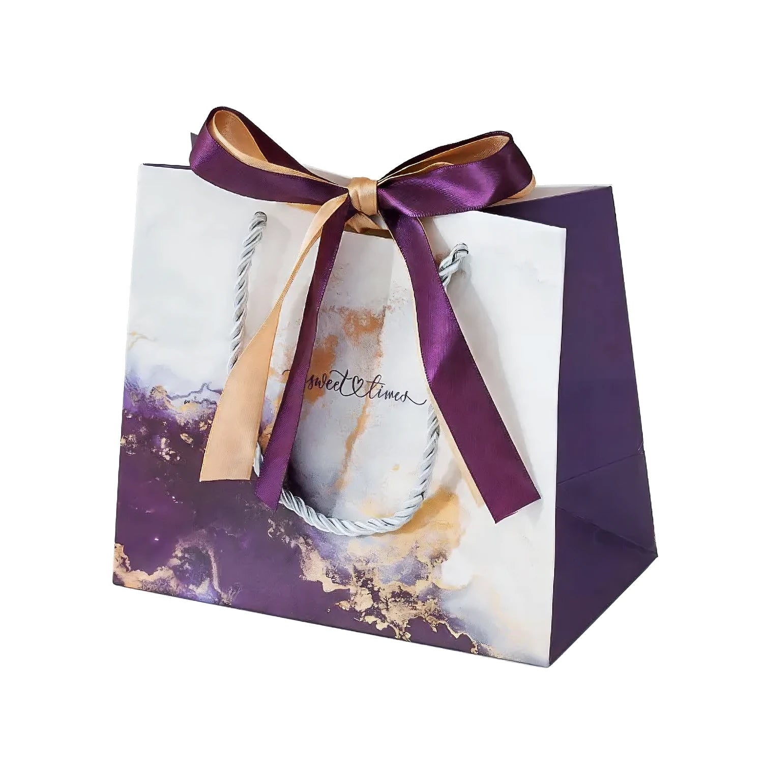 Purple Marble Gift Bag