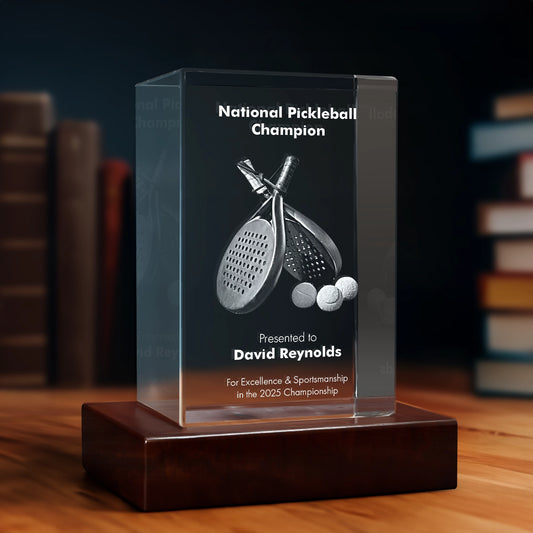 3D Crystal Award - Rectangle - Beyond Memories - 77142256