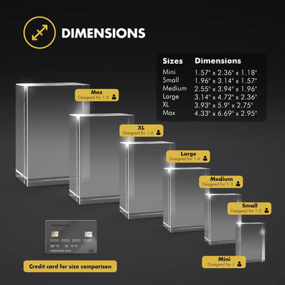 Beyond Memories Size Chart