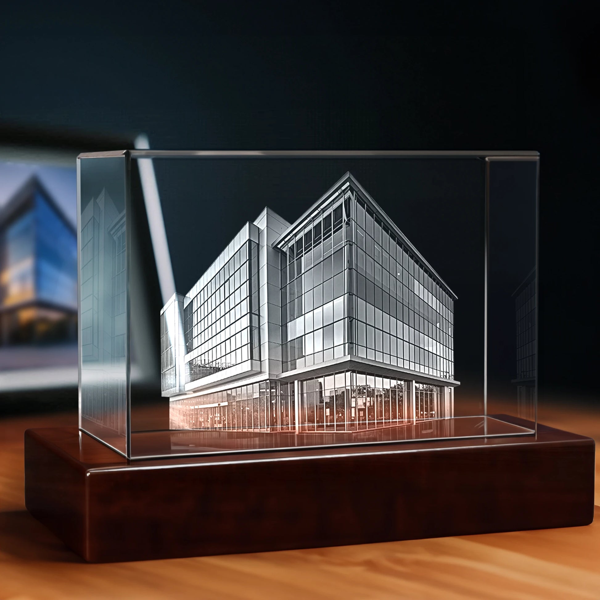 3D Realtor Engraving Crystal - Rectangle - Beyond Memories - 43773152