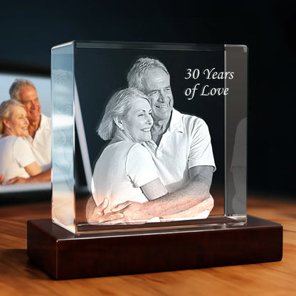 3D Anniversary Crystal - Square - Beyond Memories - 94392438