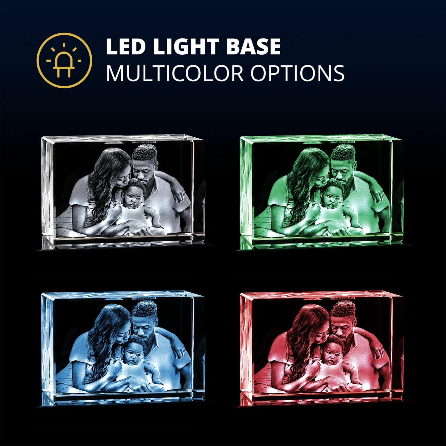 Premium Wood Light Base - Round - Beyond Memories