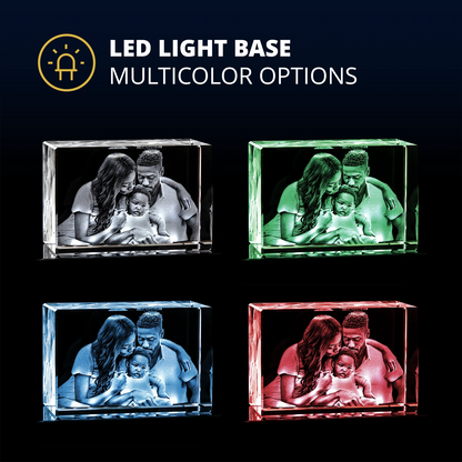 Premium Wood Light Base - Round - Beyond Memories