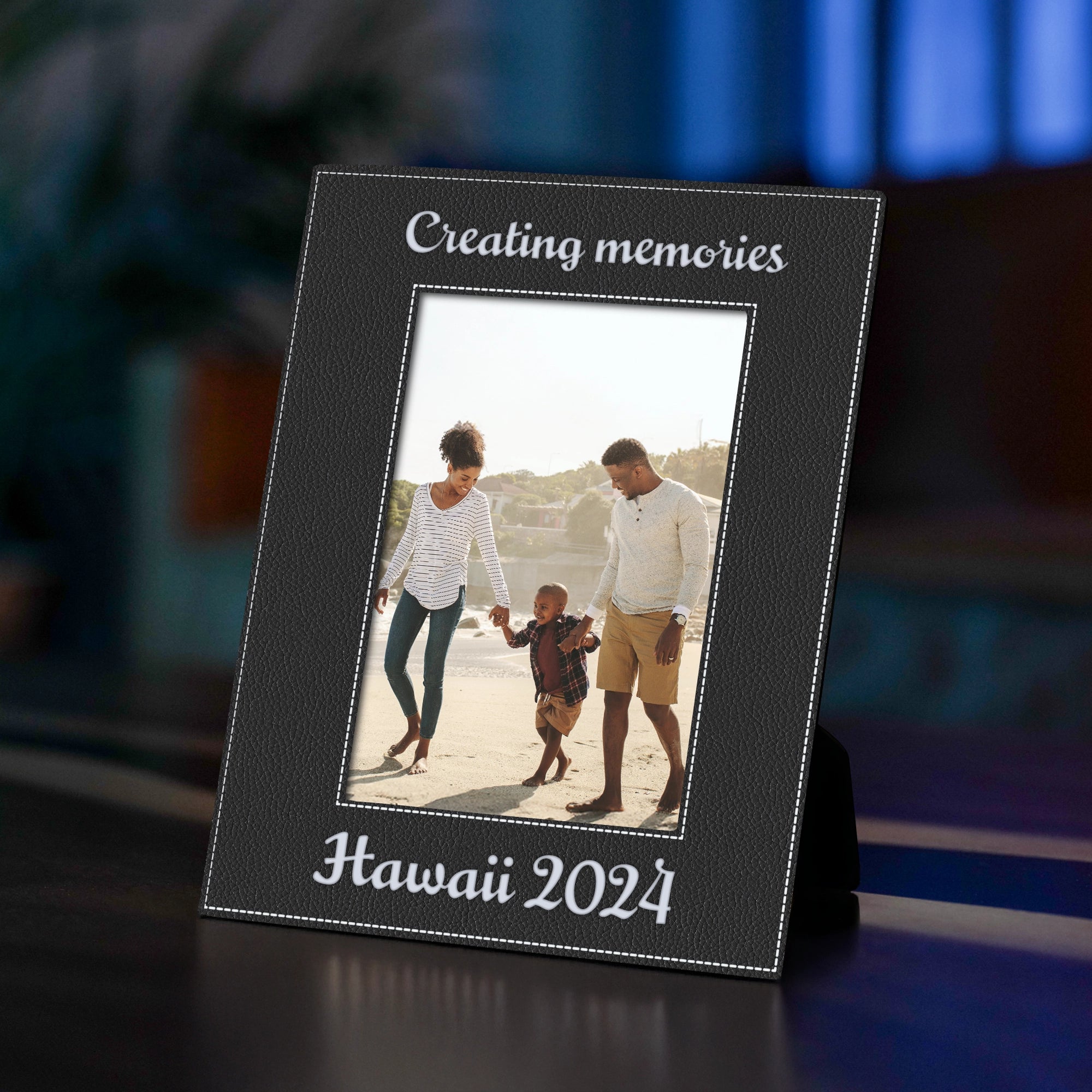 Leather Picture Frame - Black