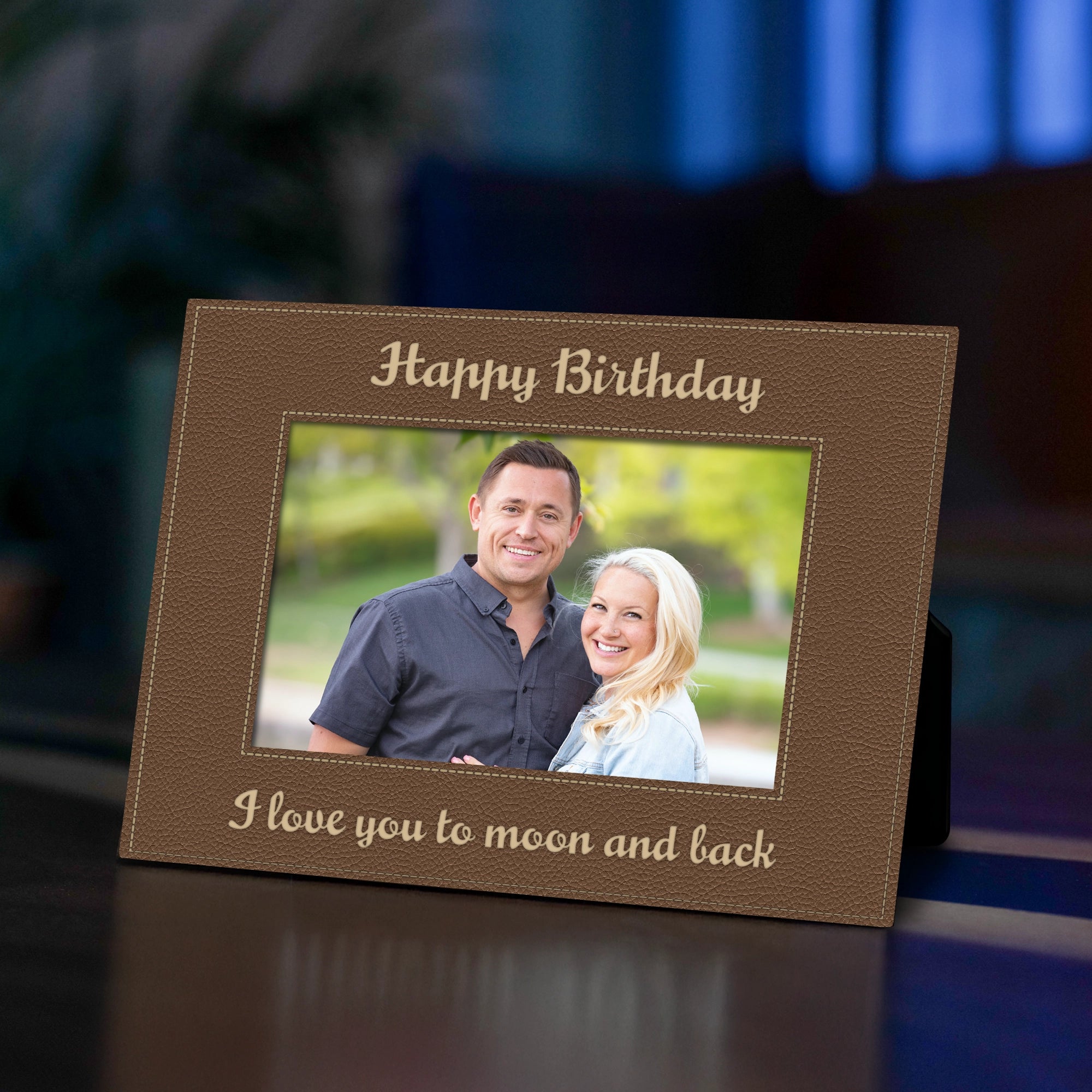 Leather Picture Frame - Brown